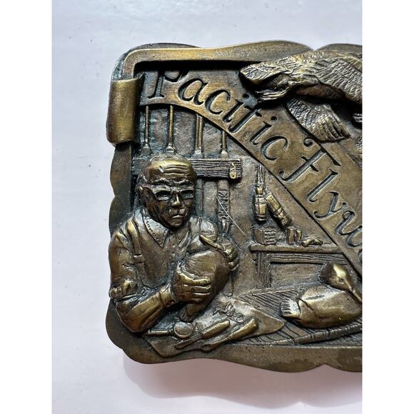 1984 1st Edition Pacific Flyway Belt Buckle by LTD PREMIUM CO Number 29 - Picture 4 of 12